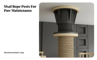 No-Drill Installation Floor-to-Ceiling Feline Climbing Structure Space-Saving Design Floor-to-Ceiling Feline Pole Multi-Level Platforms Pet Furniture Stable and Sturdy for Indoor Felines, Kittens, Indoors, Apartment, Small Homes, Living Room