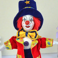 Porcelain Clown Doll Souvenir Gift Handmade Porcelain Clown Poseable Limbs