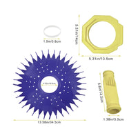 1 Kit Pool Cleaner Rebuild Kit Pool Cleaner Parts Kit Diaphragm Kit Suction Replacement Kit Long-lasting Plastic Chemical Resistant User-friendly Suitable for Swimming Pool Maintenance Repairs