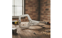 Secure Hold C-Clamp Locking Pliers Heavy Duty Adjustable Vise Grip Pliers Quick-Release Locking C-Clamp Forged Steel for Welders, Woodworkers, Metal Joining, Woodworking, Workshop