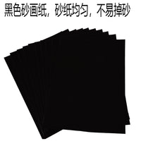 8K 4K 16K A4 Colored and Black Sandpaper for Kids' Art and Graffiti