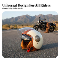 Double Visor Four-Season Double Visor Helmet Gender-Neutral Design for Cruising, Commuting, City Riding