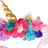 Mom-to-Be Unicorn Floral Sash for Baby Shower