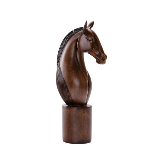 Horse Bust Sculpture Modern Animal Statue Elegant for Bookshelf