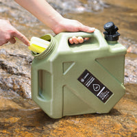 10L PE Outdoor Water Bucket with Faucet for Camping and Car