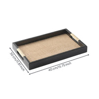 Houseware Versatile Woven Rectangular Tray Home Decor