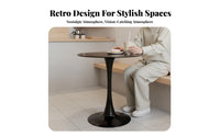 Pedestal Table with Backrest Seating Easy to Clean restaurant Set for Milk Tea Shops