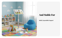 Adjustable Floor Book Holder Easy Assembly Study Furniture With Page fasteners