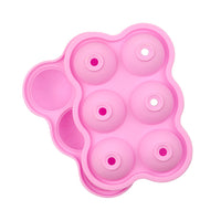 6-Cavity Sphere Ice Cube Mold for Cocktails and Vodka, Silicone Ice Ball Maker
