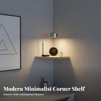 Fan-Shaped Corner Shelf toolwithout cost installation surfaceMounted Rack for Living Room