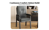 Upholstered Mahjong Chair Leather-Like Finish Household Furniture for Adults