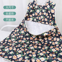 Adult Waterproof Bib for Elderly, Polyester-Cotton, Large Size