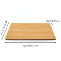 Bamboo Bed Board Rigid Bed Board with Rounded Corners Natural Wood for Sofa