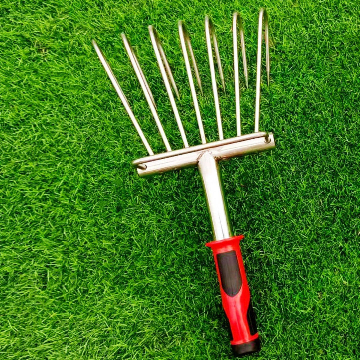 Clam Digging Rake Sturdy Stainless Steel Rake Handheld Clam Digger Lightweight Hand Tool Versatile for Beachcombers
