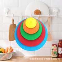 Reusable Silicone Food Storage Lids Set - Leak-Proof, High-Temperature Resistant, Multi-Size for Bowls & Containers