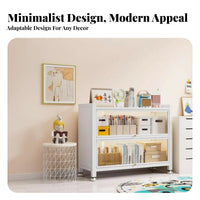 Dustproof Multi-Tier Bookcase with Flip-up Doors Dust-Proof Multi-Tier Cabinet with Flip-up Doors Large Capacity Book Rack Strong Load-Bearing for Children, Students, Homeowners, Study Room, Bedroom, Protectice