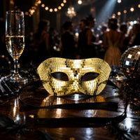 Disco Mask Handmade Costume Face Covering Lightweight