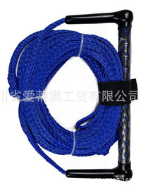水上运动滑水绳唤醒冲浪绳75ft长度EVA防滑手柄游艇拖拉冲浪板配