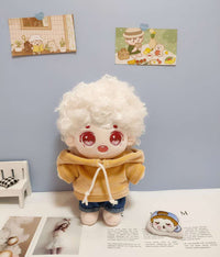20cm Doll Clothes Set: Hooded Sweatshirt & Jeans for Cotton Dolls
