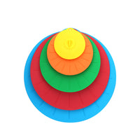 Reusable Silicone Food Storage Lids Set - Leak-Proof, High-Temperature Resistant, Multi-Size for Bowls & Containers