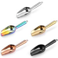 Stainless Steel Ice Scoop and Tong Set for Bar, Kitchen, and Buffet