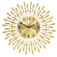 Metal Peacock Clock, Fashionable Minimalist Starry Sky Wall Clock, Creative Iron Art Hanging Clock, Silent