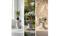 Roman Column Pedestal Weathered Garden Column Stand Classical Pillar Stand for Gardens, Photo Backdrops