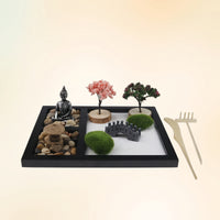 Tabletop Zen Garden Rectangular Desktop Zen Garden Divided for Office