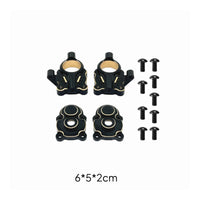 Brass RC Car Part with Screws Electroplated RC Hardware Fastener Set Heavy-Duty Long-Lasting for Hobbyists, Collectors