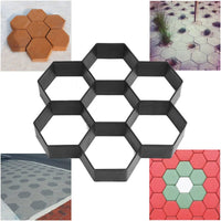 Hexagonal Concrete Paving Former Reusable Hexagon Paving Former Geometric Pattern Construction Supplies for Landscapers, Contractors, Walkway, Yard