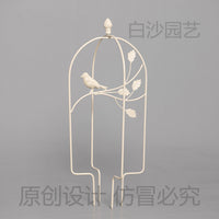 铁艺折叠鸟笼爬藤架阳台装饰花架复古室内庭院花园装饰支架带专利