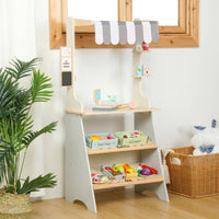 Toy Groceries Stand Educational Pretend for Young Children, Daycare, Playroom