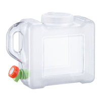 5L Transparent PC Water Bucket with Faucet for Outdoor and Home Use