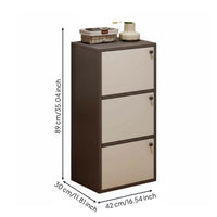Narrow Footwear Storage Unit Space Saving Narrow Shoe Rack Multifunctional Entryway Cabinet for Apartment Dwellers, Families, Corner, Small Areas