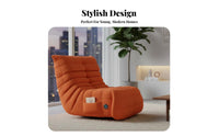 Multi-Functional Electric Caterpillar rocking chair Smart Features Oversized paded rocking chair Ergonomic Lounge Chair Plush Fabric for Adults, Homeowners, Design aficionados, Living Room, Balcony, Bedroom, perusing corner
