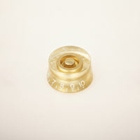 3 Pieces Volume Knob Golden Cap Guitar Knob with Numbers Rotary Hardware for Guitarists