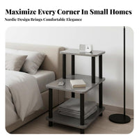 C-Shaped Rolling Table Space-Saving Sofa Desk Modern Design for Students, Adults