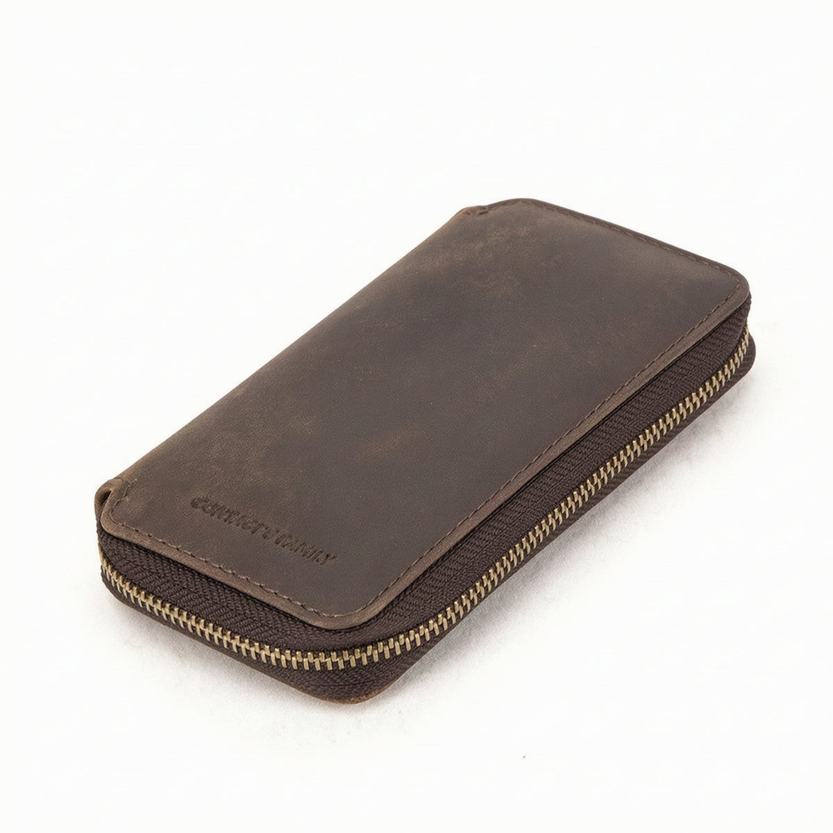 Zippered Leather Watch Case Compact Travel Watch Case Safeguarding Box Portable for Travelers