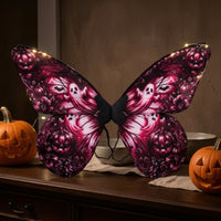 Butterfly Wing Accessories with Elastic Straps Satin Wearable Wing Pair for Kids, Cosplay, Stage Performance