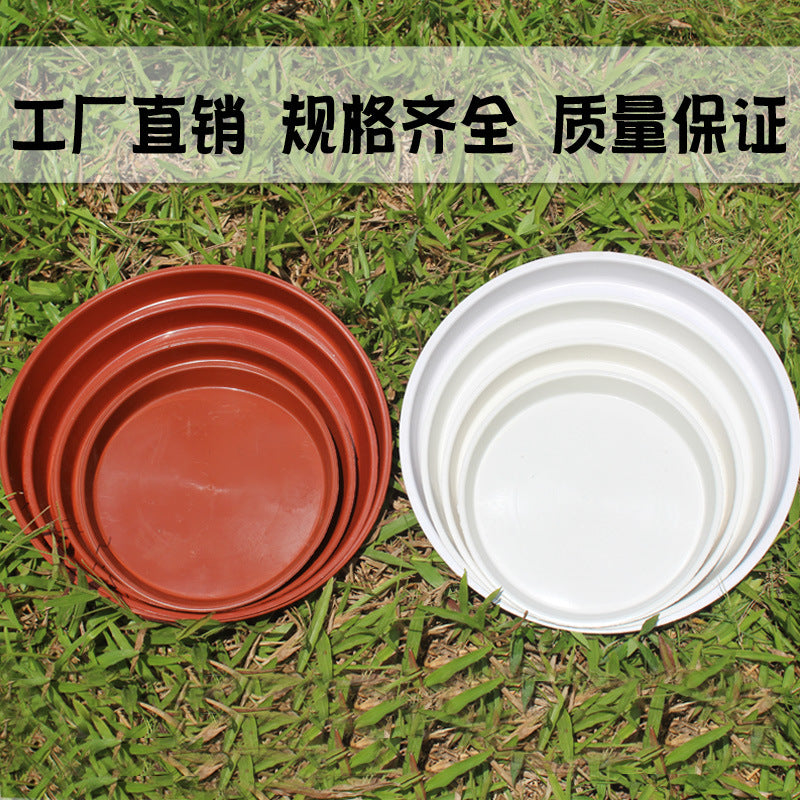 Round Plastic Plant Pot Saucer Drip Tray for Indoor Outdoor Use