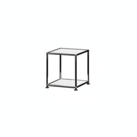 2-Tier Coffee Table Bauhaus Inspired 2-Tier Reconfigurable Table Minimalist Design Sturdy Build for Design Aficionados