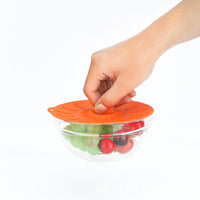 Reusable Silicone Food Storage Lids Set - Leak-Proof, High-Temperature Resistant, Multi-Size for Bowls & Containers