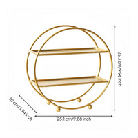 2 Pieces Two-Tier Dessert Stand Space-Saving Tiered Serving Tray Decorative