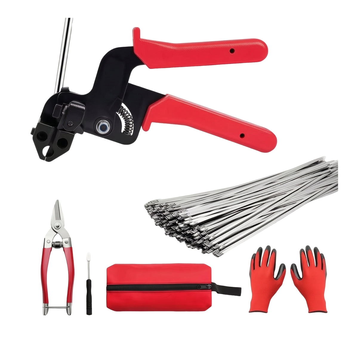 Metal Zip Tensioner with Built-in Compact for Electrical Installation