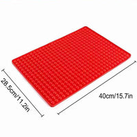 Silicone Food Grade Oil Draining Mat for Microwave, Refrigerator, Oven - Waterproof, Oil-Proof, Heat-Insulating