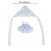 10cm Doll Dress Set Doll Bandana and Dress Set Handmade Toy Accessory