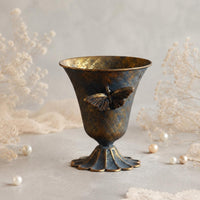 Vintage Metal Vase European Style Table Ornament Housewarming Gift Home Decor for Wedding