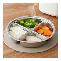 Multi-Compartment Food Steamer Detachable Handle Kitchenware