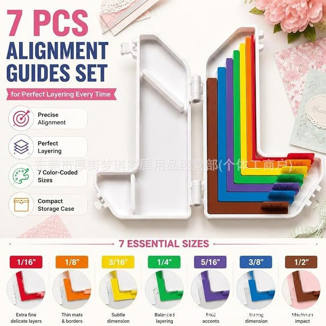 Paper Crafting Alignment Guides Spacing Tool, 3D Printed PLA