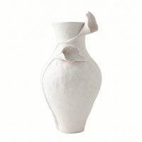 Decorative Ceramic Vase Handmade Ceramic Flower Vase Minimalist Artistic Flower Vessel for Tabletop